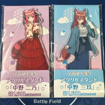 5등분의 신부 훼미리마트 한정판 아크릴 스탠드 니노 미쿠 세트