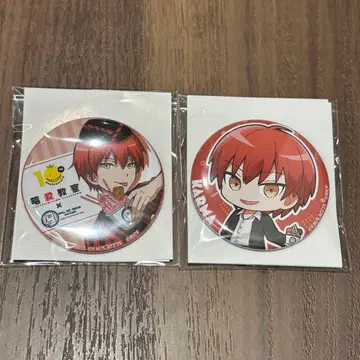 암살교실 롤 아이스 캔뱃지 2개 아카바네 카르마