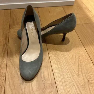 그레이 스웨이드 하이힐 약 8cm