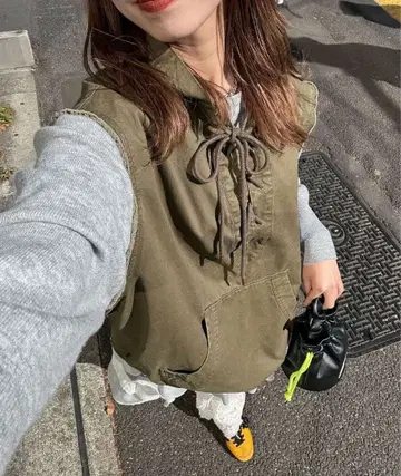 CIAOPANIC 레이스업 아노락 베스트