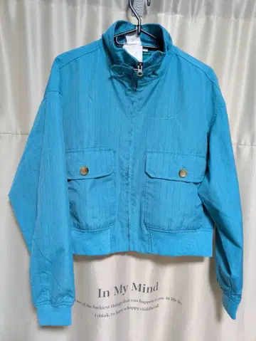 X걸 파랑 스트라이프 크롭 자켓 택 포함 새상품