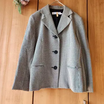 [ 루이 샨탄 ] 하운드 투스 울 자켓 가을 겨울 코디