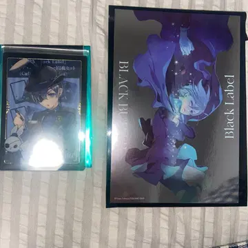 익명 배송 흑집사 블랙 라벨 메탈릭 엽서 시엘 클리어 카드