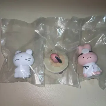 화이트 타이거와 블랙 타이거 앉아 피규어 가챠