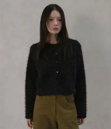 ohotoro 퍼 미들 가디건