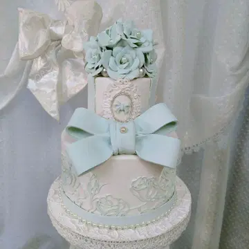 반지 필로우 클레이 케이크 (블루)