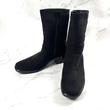 탑 드라이 사이드 지퍼 부츠 스웨이드 고어텍스 25 cm 블랙