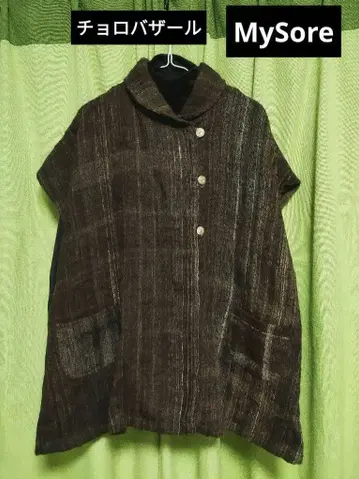 MySore 개성있는 울 짜임 루즈핏 자켓