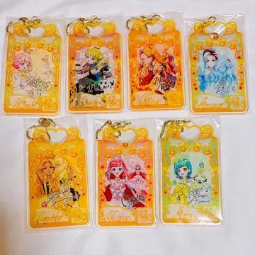 와챠 프리매직 최애 복권 F상 아크릴 키링 7종 세트