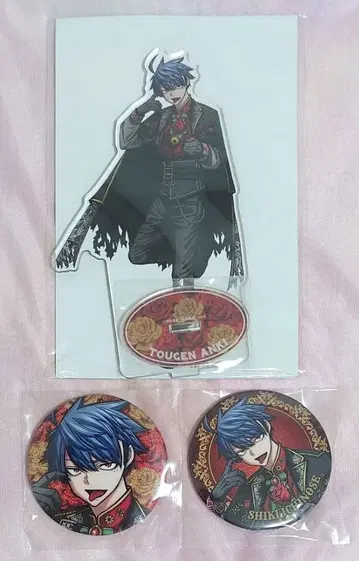 도원암귀 파보테리아 이치노세 사계 아크릴 스탠드 글리터 캔뱃지