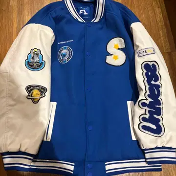 FUTEMA 바시티 자켓 MA1 M 사이즈 블루 화이트