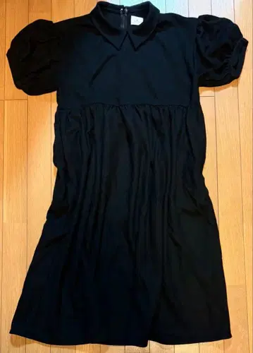 merry jenny 메리제니 롱 원피스 블랙 퍼프 슬리브