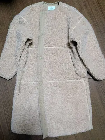 [ HYKE ] 보아 베이지 롱 기장