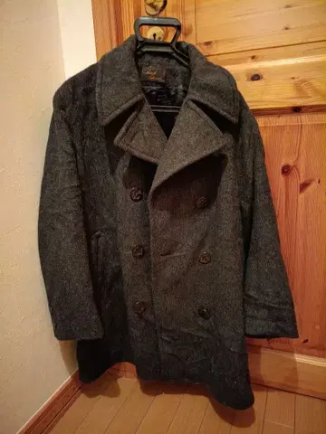 빈티지? Rurak Edwards 더블 브레스트 피 코트, 울 코트