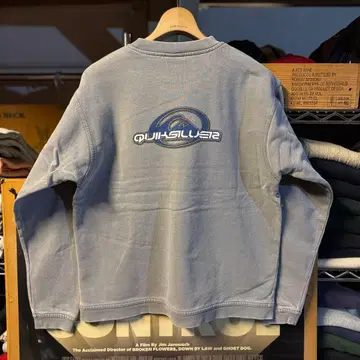 90s 빈티지 퀵실버 맨투맨 백 프린트 페이드