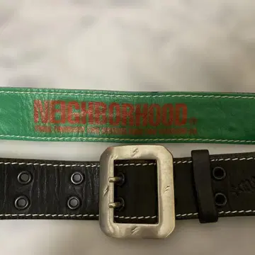 NEIGHBORHOOD 스터드 부착 가죽 벨트