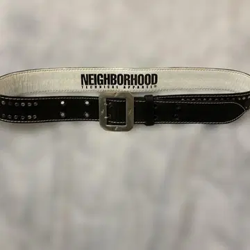 NEIGHBORHOOD 가죽 벨트 블랙