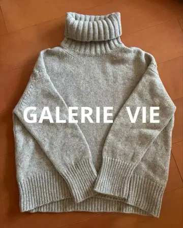 갤러리 바이 파인 울 하이넥 풀오버 그레이 S