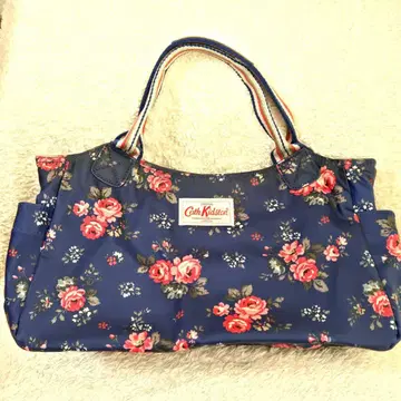 Cath Kidston 핸드백 파랑 꽃무늬 크리스마스