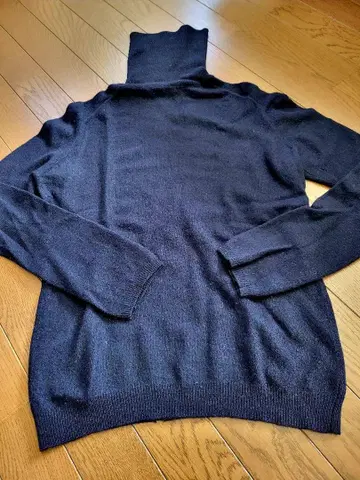 Drawer 캐시미어 네이비 터틀넥 스웨터 사이즈 2