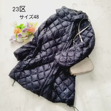 23구*다크 네이비 롱 다운 코트*빅 사이즈 48