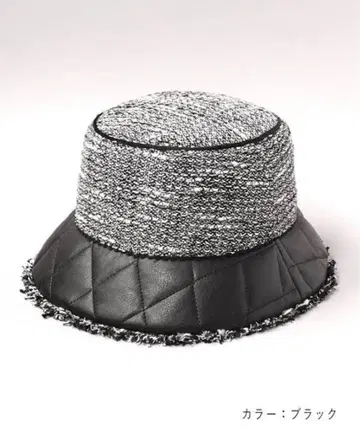 CAALA 퀼팅 버킷 햇 블랙