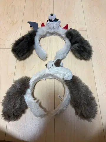 스누피 머리띠 2세트