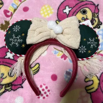디즈니 크리스마스 미키 귀 머리띠