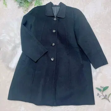 새상품급 캐시미어 100% 코트 블랙