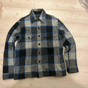 BEAMS M 사이즈 체크 무늬 플란넬 셔츠