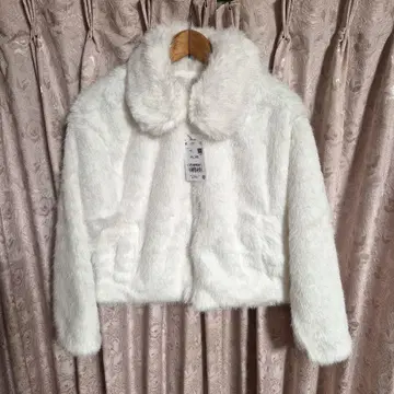 허니즈 카라 달린 복슬복슬 퍼 블루종