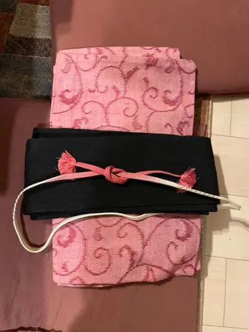 울 기모노 오비 허리띠 3종 세트