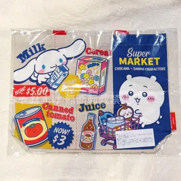 치이카와 산리오 콜라보 슈퍼마켓 쇼핑 토트백