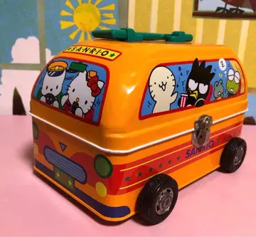 산리오 두근두근 외출 단짝 버스 틴 케이스 푸로이랜드 한정판 레트로