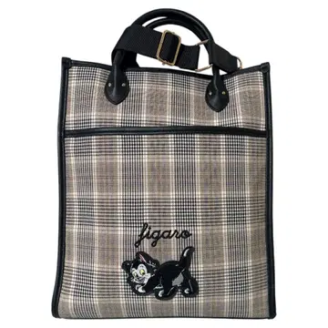 피가로 2way 숄더백 Disney 체크 무늬 새상품급 피노키오