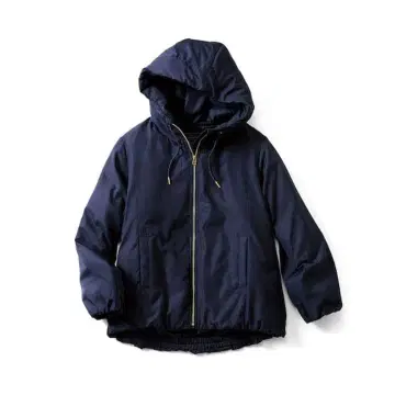 [새상품] 숏 기장 후디 다운 코트 네이비