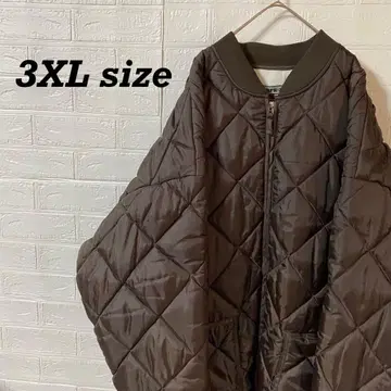 아메카지 스카이 라이너 메가 사이즈 충전솜 다운 자켓 다크 브라운