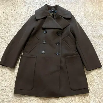 유니클로 +J 오버사이즈 피 코트 질 샌더 카키 M