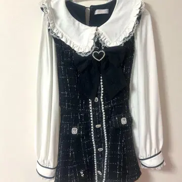 [최종 가격 인하] 리즈리사 리본 트위드 셋업