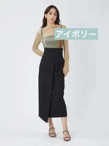 FRAY I.D 프레이 아이디 커팅 디자인 하이웨스트 스커트