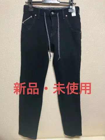 저지즈 EDWIN 블랙 테이퍼드 데님 팬츠 S 사이즈