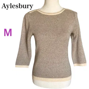 Aylesbury 앨리스버리 울 캐시미어 스웨터 베이지 M