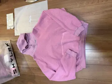 [ M ] SKYLRK REVERSE HOODIE POWDER pink