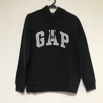 GAP 블랙 후드 부착 후드티 ( 캥거루 포켓 )