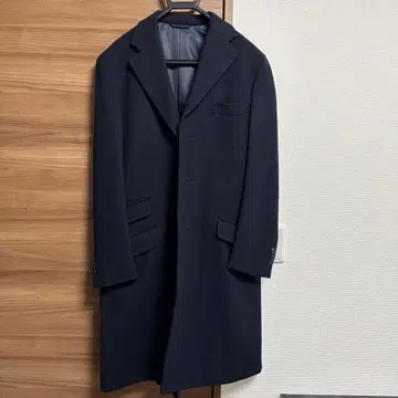 네이비 체스터 코트 (아자부 테일러)