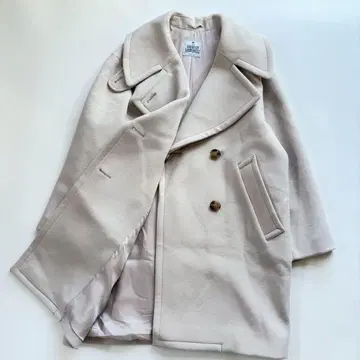 뷰티&유스 인기 완판템 해밀턴 울 블렌드 P코트 XS 아이보리