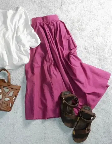 개럴개런트 TC 턱 개더 스커트