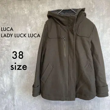LADY LUCK LUCA 후드 부착 코트 38 자켓 겉옷