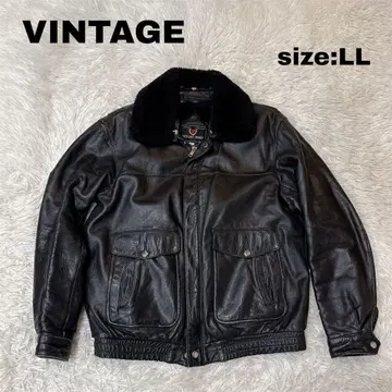 VINTAGE 가죽 자켓 G-1 A-2 블랙 블랙 블랙