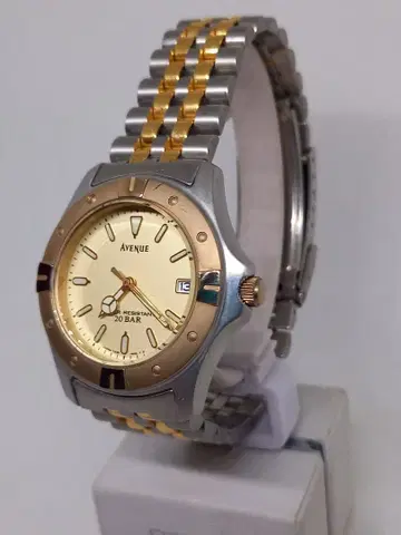 세이코 AVENUE 손목시계 실버 골드 20 BAR